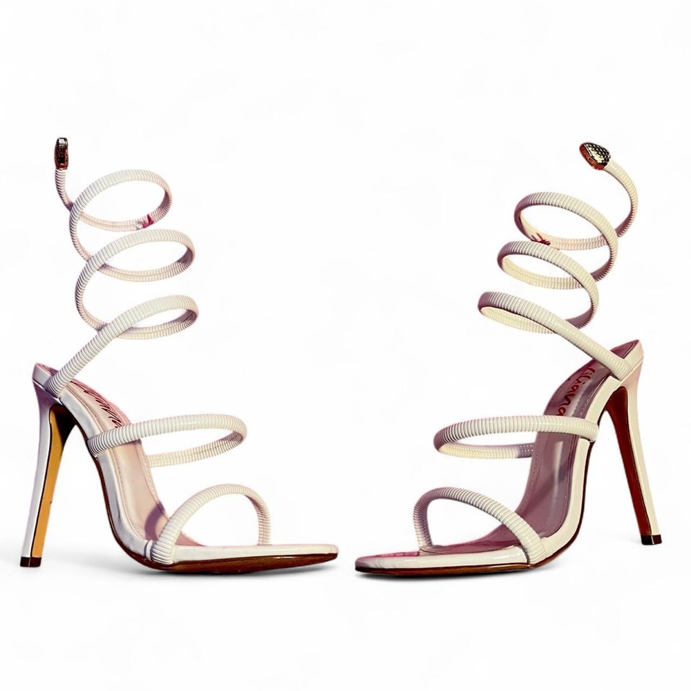 Chic Spiral Strap High Heels
